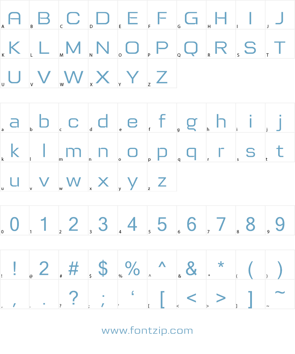 Tretton Font Character